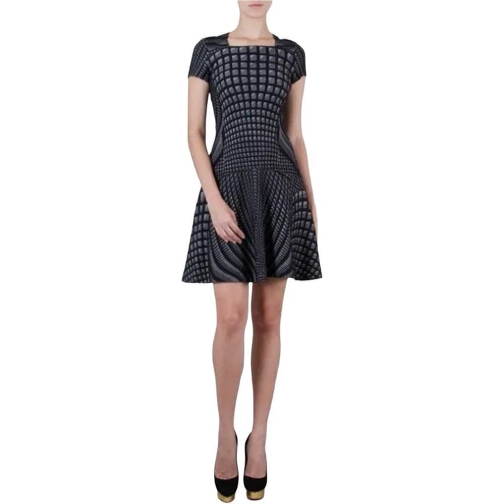 DVF Diane Von Furstenberg Hansine Knit A-line Wool Blend Dress Size 4